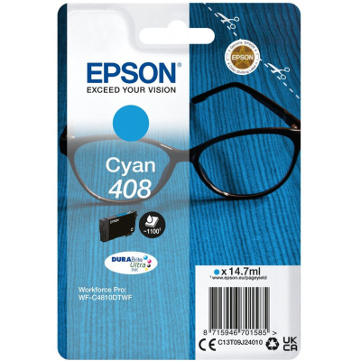 Epson 408 C13T09J24010 cyan original ink cartridge