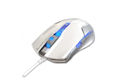 E-blue Mouse Auroza G EMS607WHAA-IU, 3000DPI, optical, 6tl., wired USB, white