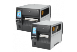 Zebra ZT421 RFID midrange printer, thermal transfer, 300 dpi, 305 mm/s speed, 178 mm media width, UHF, 256MB RAM/512MB storage, Ethernet/RS232/USB/Bluetooth, EPL/ZPL emulation.