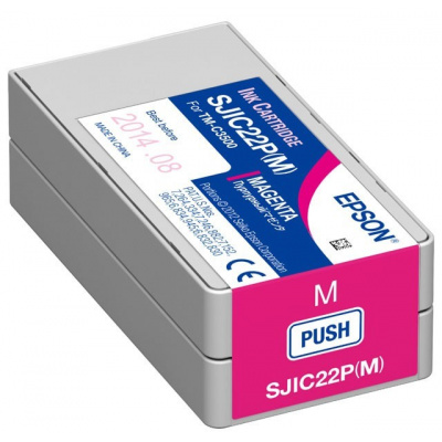 Epson GJIC5(M) C13S020565 pro ColorWorpc, magenta original ink cartridge