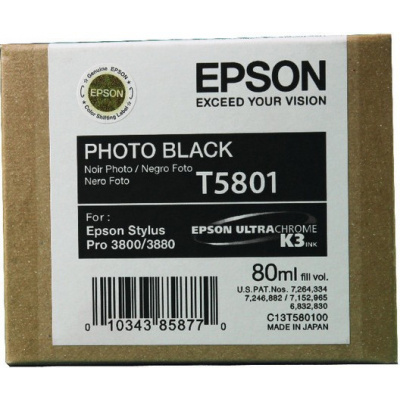Epson T5801 photo black original ink cartridge