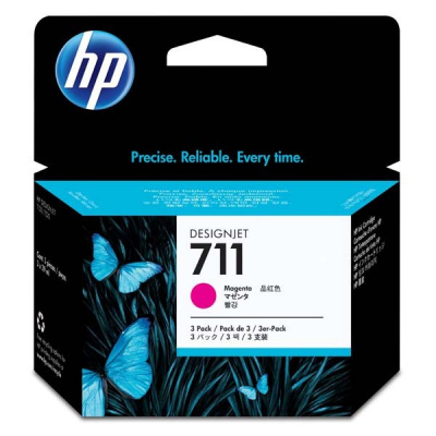 HP 711 CZ135A 3pcs magenta original ink cartridge