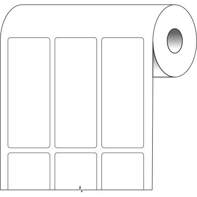 Brady BPT-625-499 / 217085, thermo paper labels, 25.40 mm x 66.68 mm