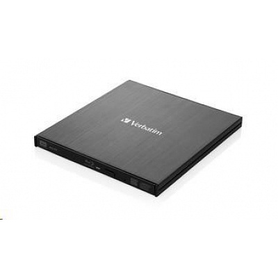 VERBATIM external Slimline Blu-ray Rewriter USB 3.0 Free BR Disc 25GB (CD DVD BD Mdisc) +NERO