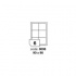 Self-adhesive labels R0100.8008, 90 x 90 mm, 6 labels, A4, 100 sheets