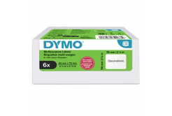 Dymo 2234188, 70mm x 54mm, to floppy disks, white, original paper labels, 6 x 320 pcs