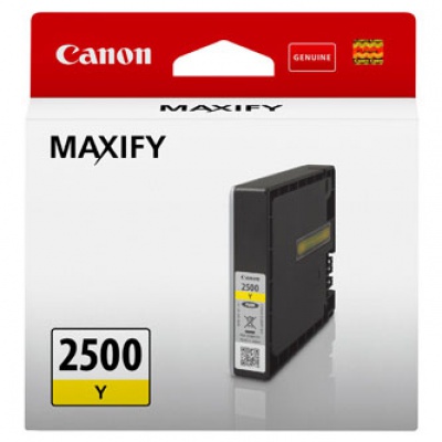 Canon original ink cartridge PGI-2500 Y, yellow, 9.6ml, 9303B001, Canon MAXIFY iB4050,iB4150,MB5050,MB5150,MB5350,MB5450
