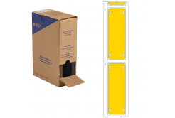 Brady BM-25x75-7643-YL / 312183, Bulk Linerless B-7643 cable tags, 25 mm x 75 mm