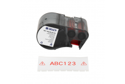 Brady M5C-1500-595-WT-RD / 170945, 38.10 mm x 7.62 m, Vinyl, red text / white tape