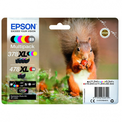 Epson 378XL+478XL C13T379D4010 color (CMYK) multipack original ink cartridge