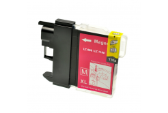 Brother LC-980/LC-985/LC-1100 magenta compatible inkjet cartridge