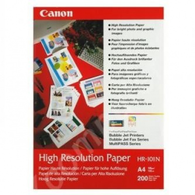 Canon High Resolution Paper HR-101 1033A001, 106 g/m2, A4, 200pcs, specially smoothed, white, photo paper