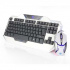 E-blue Auroza EKM811WHUS-IU, sada klávesnice s optickou herní myší, US, herní, drátová (USB), bílá
