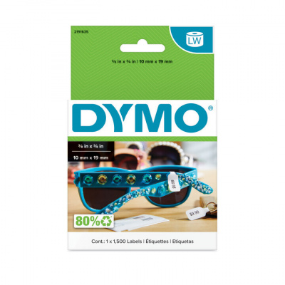 Dymo 2191635, 54mm x 11mm, 1500ks, price tags for jewellery