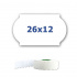 Price labels for labeling pliers, 26mm x 12mm, 900pcs, white