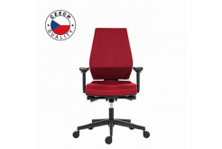 Powerton ERGO SIMA Kancelářské ergonomické křeslo, Červené