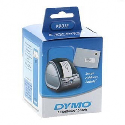 Dymo 99012, S0722400, 89mm x 36mm, white paper labels