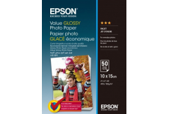 Epson Value Glossy Photo Paper, bílý lesklý foto papír, 10x15cm, 183 g/m2, 50 pcs C13S400038