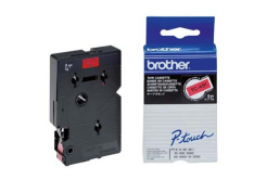Brother TC-491, 9mm x 7,7m, black text / red tape, original tape