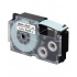 Casio XR-24GWE, 24mm x 5,5m black text / white tape, extr.adh. compatible tape