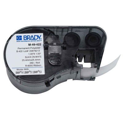 Brady M-49-422 / 131608, labels 25.40 mm x 25.40 mm