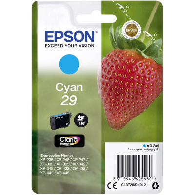 Epson T29 C13T29824012 cyan original ink cartridge