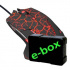 E-blue Mazer Pro Mouse, 2500 DPI, optical, 6 buttons, wired USB, black-red, gaming, e-box