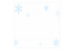 Niimbot A2A78691401, 45x30mm, 230pcs, snowflakes, colorful self-adhesive labels