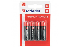 Baterie alkalická, AA (LR6), AA, 1.5V, Verbatim, blistr, 4-pack, 49921