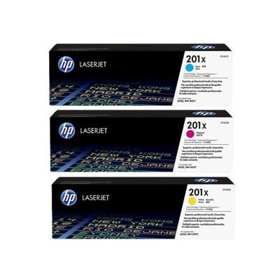 HP 201X, CF253XM cyan/magenta/yellow (cyan/magenta/yellow) original toner