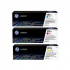 HP 201X, CF253XM cyan/magenta/yellow (cyan/magenta/yellow) original toner