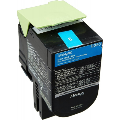 Lexmark 80C20C0 cyan original toner