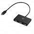 HP USB-C multi-port hub 3-port, Z6A00AA, black, cable length 30 cm, 2x USB Type-A, 1x USB 2.0 Type-A