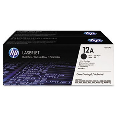 HP 12A Q2612AD dualpack black original toner