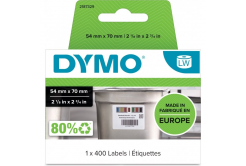 Dymo 2187329, 54mm x 70mm, 400pcs, white removable food control labels