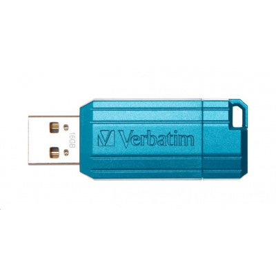 Verbatim 49068 Flash Drive Hi-Speed Store 'n' Go, 16GB, Pinstripe, USB 2.0, Caribbean blue