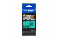 Brother FLE-7511 Pro Tape, 45mm x 10.5mm, black text/green tape, 72pcs, original tape