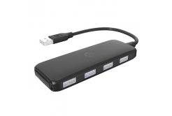 USB (2.0) hub 4-port, DHC-CT110C, black, Hewlett-Packard