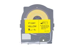 Max LM-509Y, 9mm x 8m, yellow compatible tape