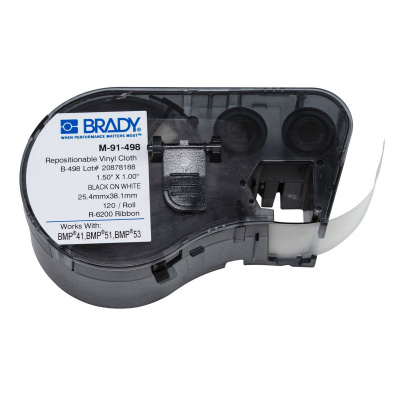 Brady M-91-498 / 131578, labels 25.40 mm x 38.10 mm