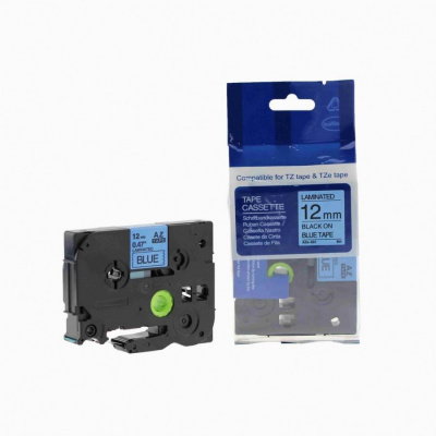 Compatible tape Brother TZ-531 / TZe-531, 12mm x 8m, black text / blue tape