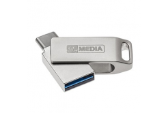 MyMedia MyDual USB 3.2 Gen 1, USB 3.2 Gen 1, 16GB, 69268, silver, 69268, USB A / USB C, with swivel cap