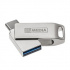 MyMedia MyDual USB 3.2 Gen 1, USB 3.2 Gen 1, 16GB, 69268, silver, 69268, USB A / USB C, with swivel cap