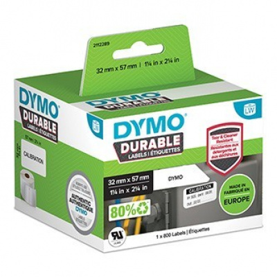 Dymo 2112289, 32mm x 57mm, white polypropylene labels