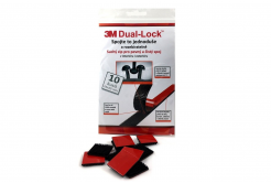 3M Dual-Lock, black, pack = 10 squares 25 x 25 mm