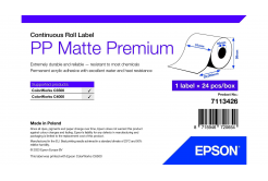 Epson 7113426 PP Matte, for ColorWorks, 51mmx29m, polypropylene, white self-adhesive labels