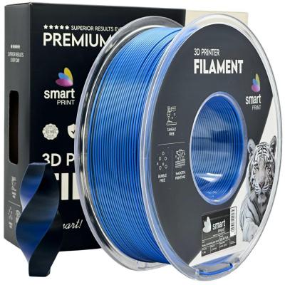 Smart Print FG-S103-E1, 3D filament, PLA Silk, 1,75mm, 1000g, Dual Color, Black, Blue