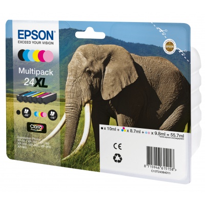 Epson 24XL T2438 C13T24384011 color (CMYK) multipack original ink cartridge