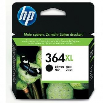 HP original ink cartridge blistr, CN684EE#301, No.364XL, black, 550 pages, 18ml, HP Photosmart e-All-in-One