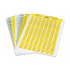 Partex PLL040006D4SM polyester labels 40x6 mm, yellow A4, 10x176pcs